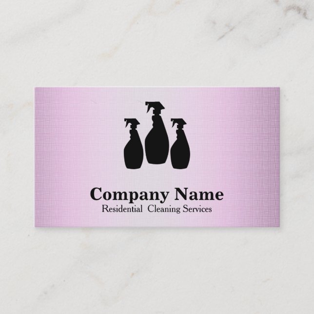 Elegant Cleaning Service Glitter Bokeh Business Ca Business Card (Front)