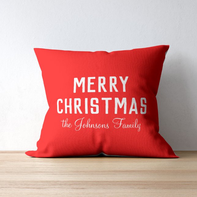 Elegant Clear Classic Red Christmas   Cushion (Creator Uploaded)