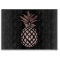 elegant clear faux rose gold tropical pineapple