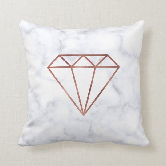 Custom Rose Gold Throw Cushions Zazzle.co.uk