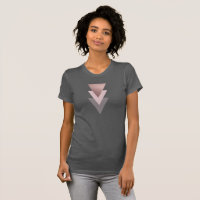 elegant clear rose gold foil geometric triangles