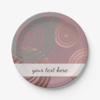 elegant clear rose gold grey geometric circles