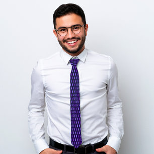 Elegant Clothes Peg Pattern Neck Tie