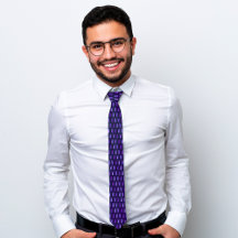 Elegant Clothes Peg Pattern Neck Tie