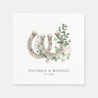 Elegant Clover Horseshoes Botanical Wedding