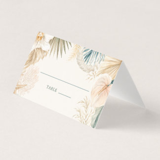 Elegant Coastal Beach Wedding Place Cards