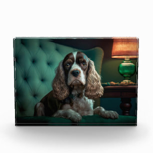 Elegant Cocker Spaniel Classic Portrait Design Photo Block