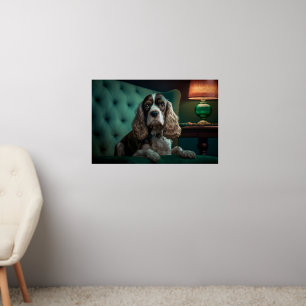 Elegant Cocker Spaniel Classic Portrait Design Wall Decal