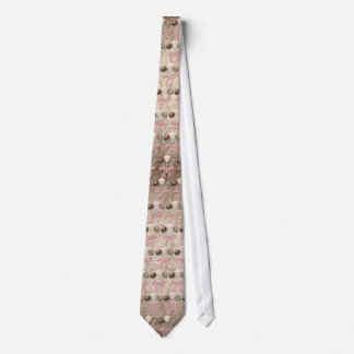 Elegant Cocoa Damask Cake Pop Tie