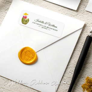 Elegant Coconut Tropical Beach Wedding Address