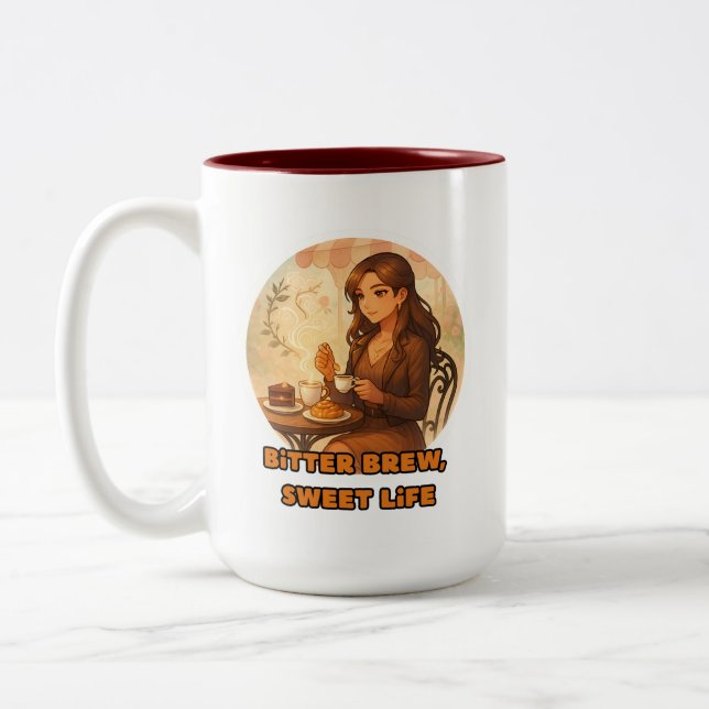 elegant coffee cafe mug (Left)