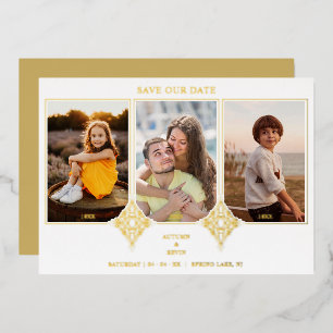 Elegant Collage Lace Romantic 3 Photos Couple