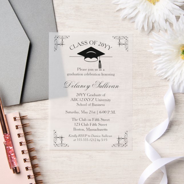 Elegant College Graduation Announcement Party (Wedding)