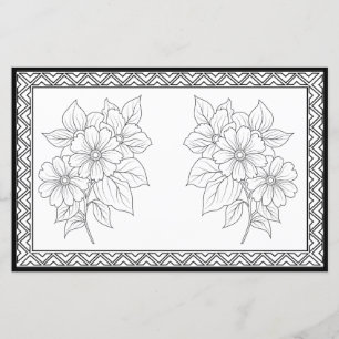 Elegant Color Your Own Personalized Stationery 