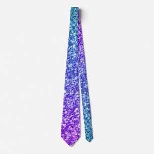 Elegant Colorful Glitter Design Tie