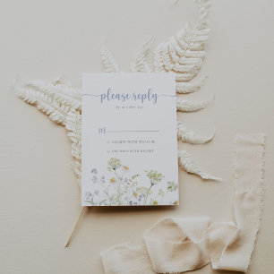 Elegant Colorful Wildflower RSVP