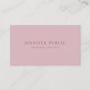Elegant Colors Simple Template Professional Chic Business Card