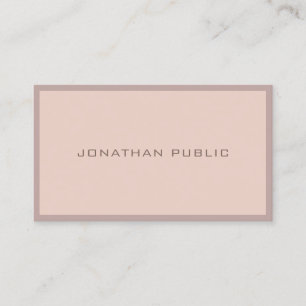 Elegant Colour Harmony Modern Simple Stylish Plain Business Card