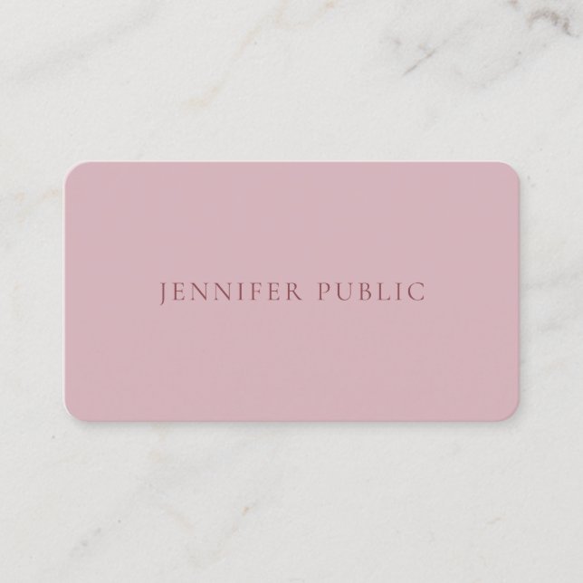 Elegant Colour Harmony Simple Template Professiona Business Card (Front)