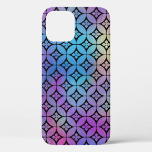 Elegant Colourful Abstract Floral Circles Pattern iPhone 12 Pro Case