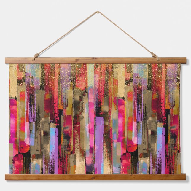 elegant colourful Abstract  Hanging Tapestry (Front)
