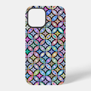 Elegant Colourful Abstract Stained Glass Pattern iPhone 12 Pro Case