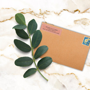 Elegant Colourful Border Personalised Coral Return