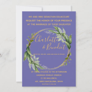 Elegant Colourful Brush Script Request Invitation