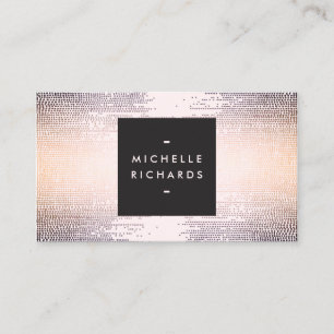 Elegant Colourful Confetti Dots on Pastel Pink II Business Card