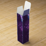 Elegant Colourful Glitter & Sparkles Dynamic Lines Wine Gift Box<br><div class="desc">Elegant colourful glitter & sparkles dynamic lines</div>