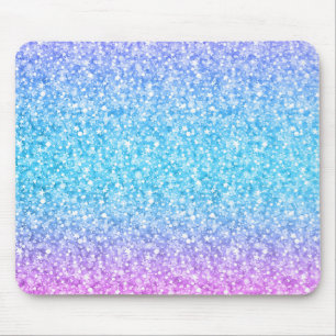Elegant Colourful Glitter & Sparkles Texture Mouse Mat