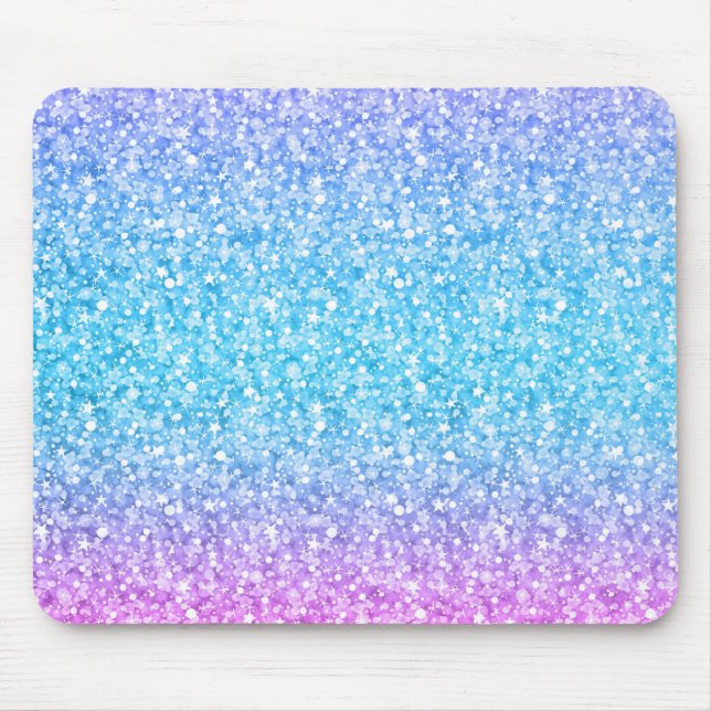 Elegant Colourful Glitter & Sparkles Texture Mouse Mat (Front)