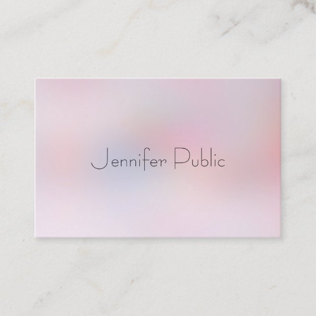 Elegant Colourful Minimalist Template Modern Business Card (Front)
