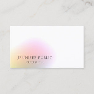 Elegant Colourful Modern Minimalist Template Business Card