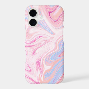 Elegant colourful pastel pink blue orange marble
