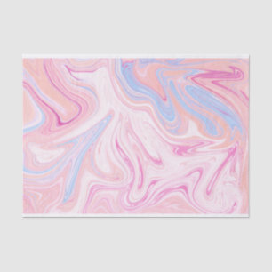 Elegant colourful pastel pink blue orange marble tissue paper