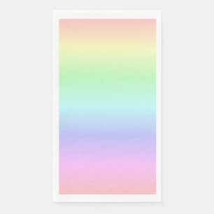 Elegant Colourful Rainbow Colours Light Soft Paste Napkin