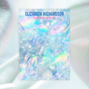 Elegant Colourful Rainbow Crystal Jewellery Displa Business Card