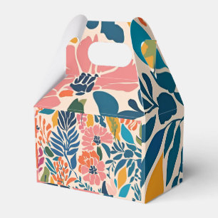 Elegant Colourful Retro Vintage Floral  Favour Box