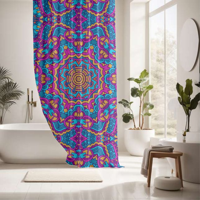 Elegant colourful seamless pattern  shower curtain (Creator Uploaded)