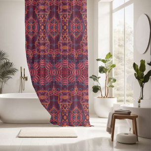 Elegant colourful seamless pattern  shower curtain