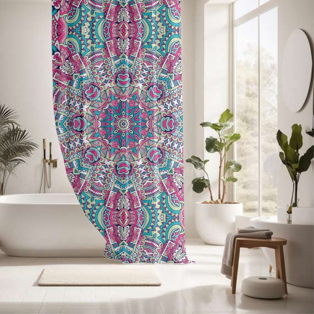Elegant colourful seamless pattern  shower curtain (Creator Uploaded)