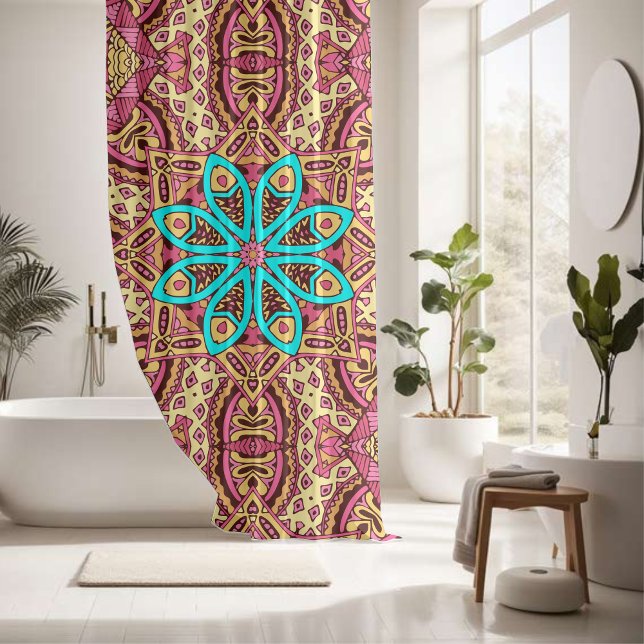 Elegant colourful seamless pattern  shower curtain (Creator Uploaded)