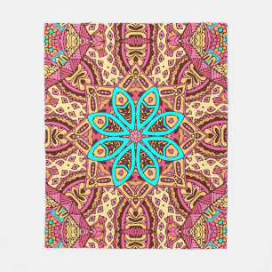 Elegant Colourful seamless pattern Shower Curtain Fleece Blanket