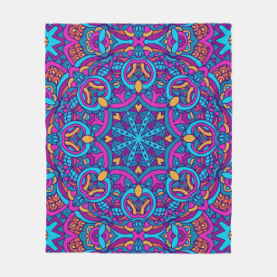 Elegant Colourful seamless pattern Shower Curtain Fleece Blanket