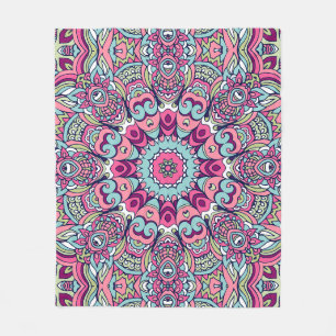 Elegant Colourful seamless pattern Shower Curtain Fleece Blanket