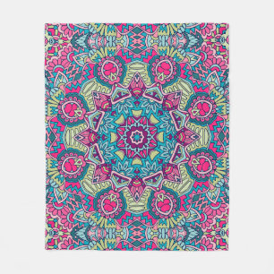 Elegant Colourful seamless pattern Shower Curtain Fleece Blanket