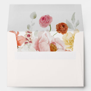 Elegant Colourful Spring Flowers Envelope