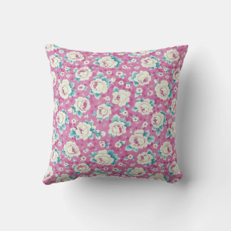 Elegant Colourful Stylish Romantic Floral Chic Cushion