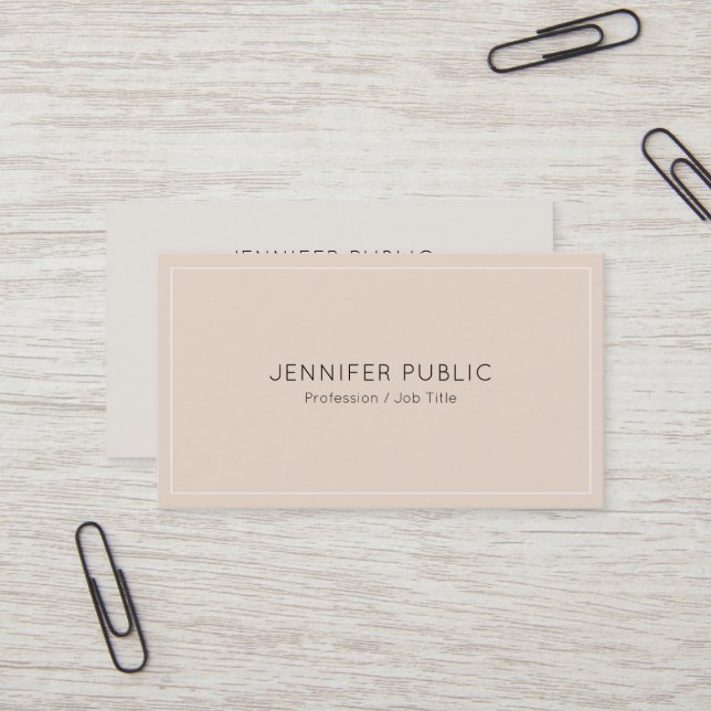 Elegant Colours Creative Design Professional Trend Business Card (Front/Back In Situ)